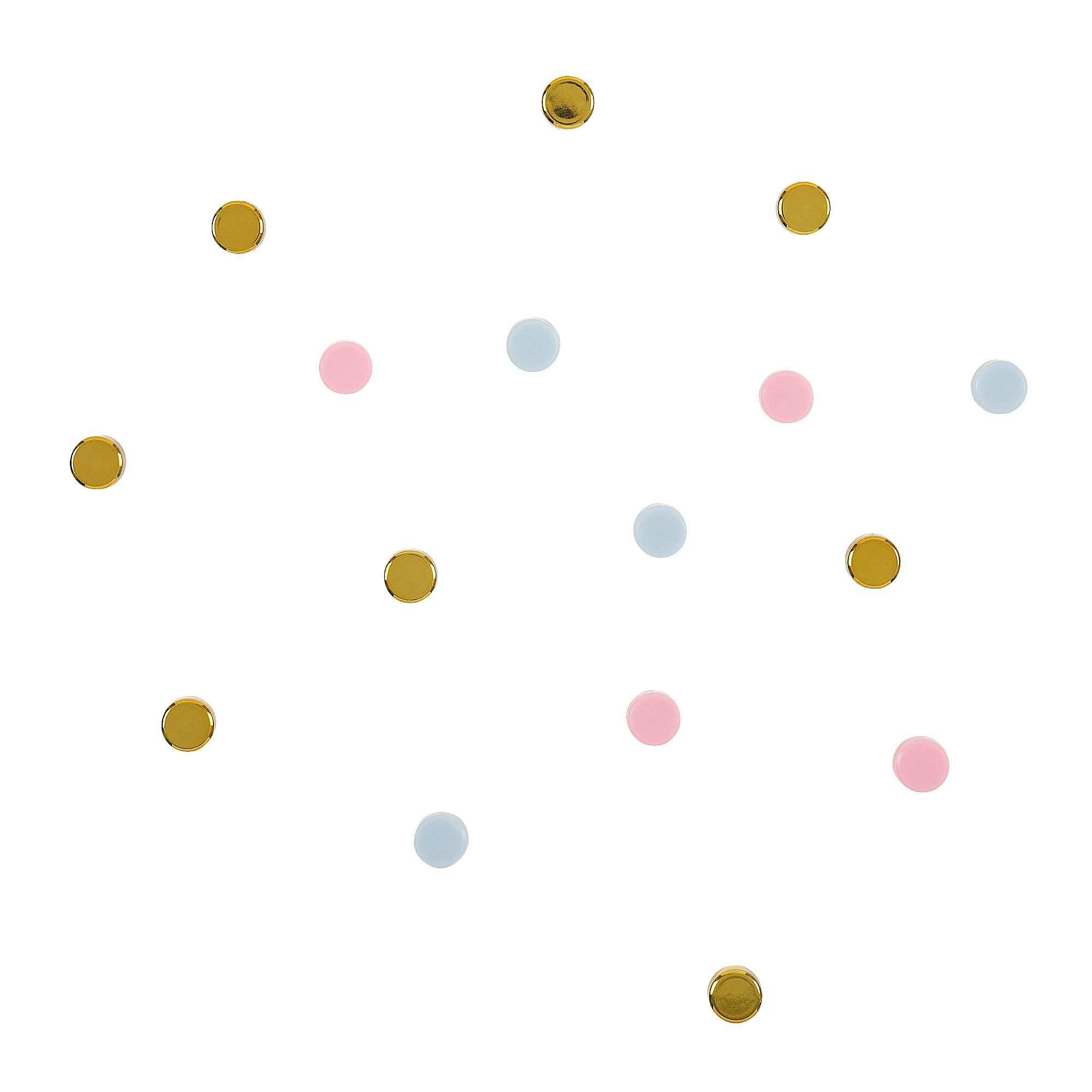 - 16 aimants dorés et pastel