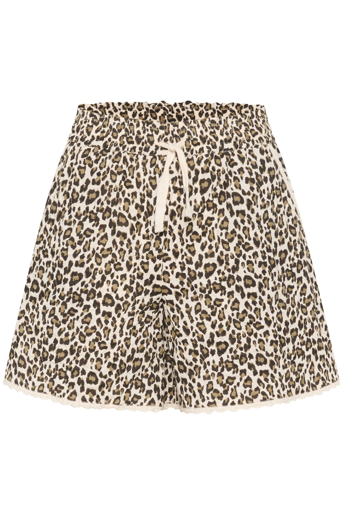 Saint Tropez KirbySZ Leopard Print Drawstring Shorts