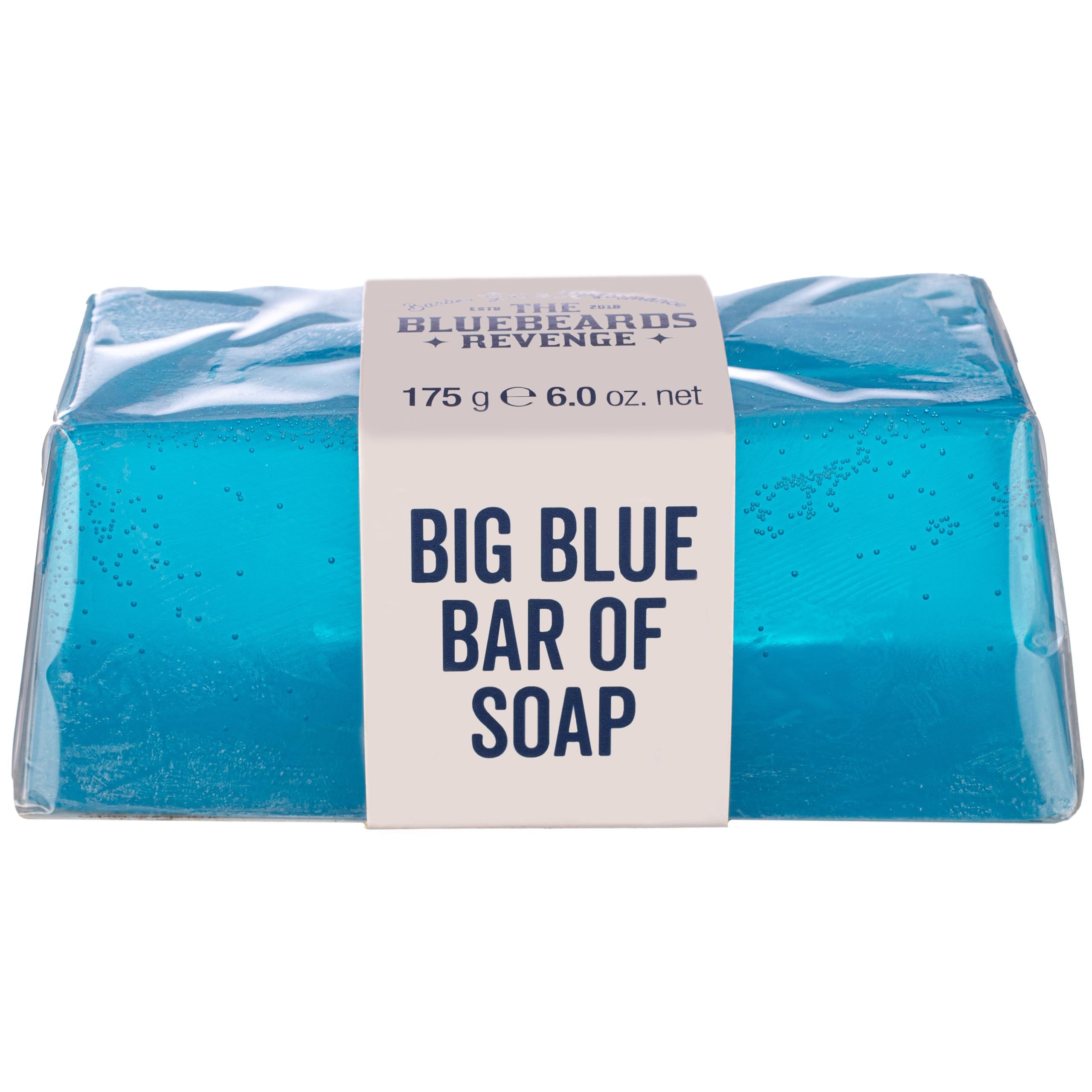 The Bluebeards Revenge Big Blue Hand Body Soap Bar Vegan Friendly Low Waste 175g