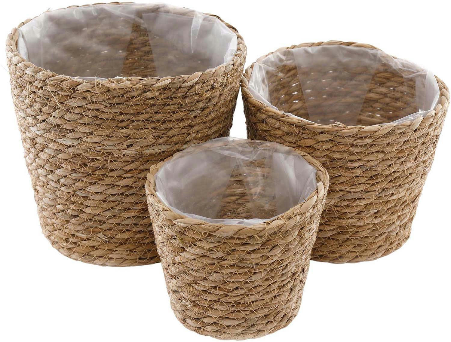 - Set de 3 cache-pots en jacinthe