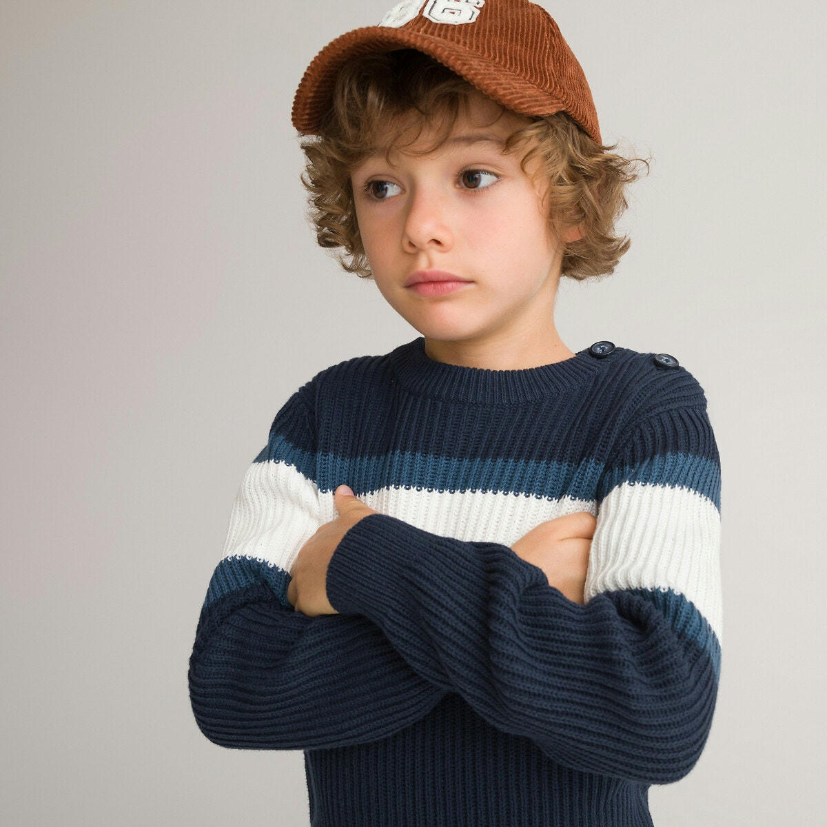Pull col rond en grosse maille