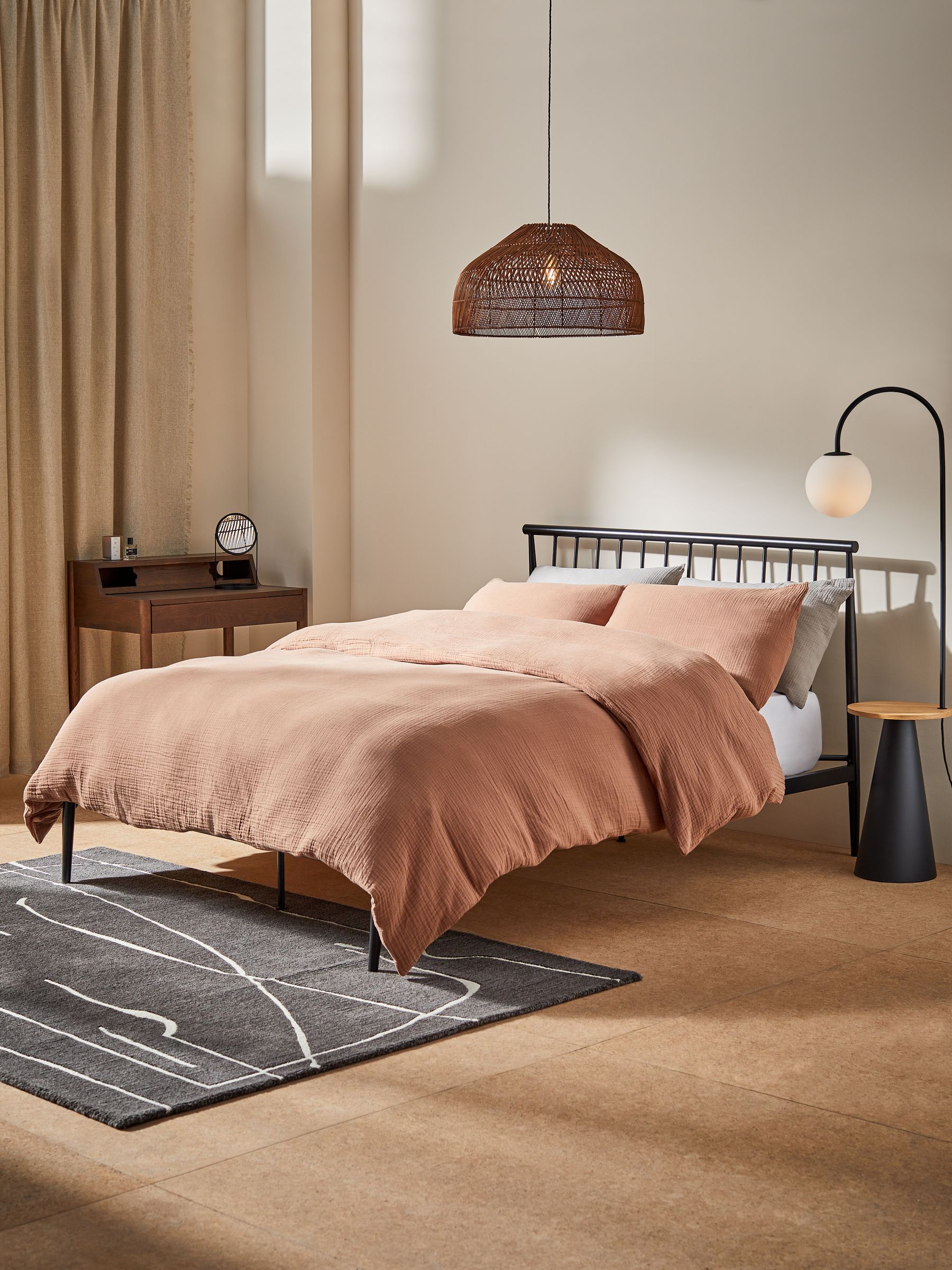 Penn Metal Bed Frame in Black