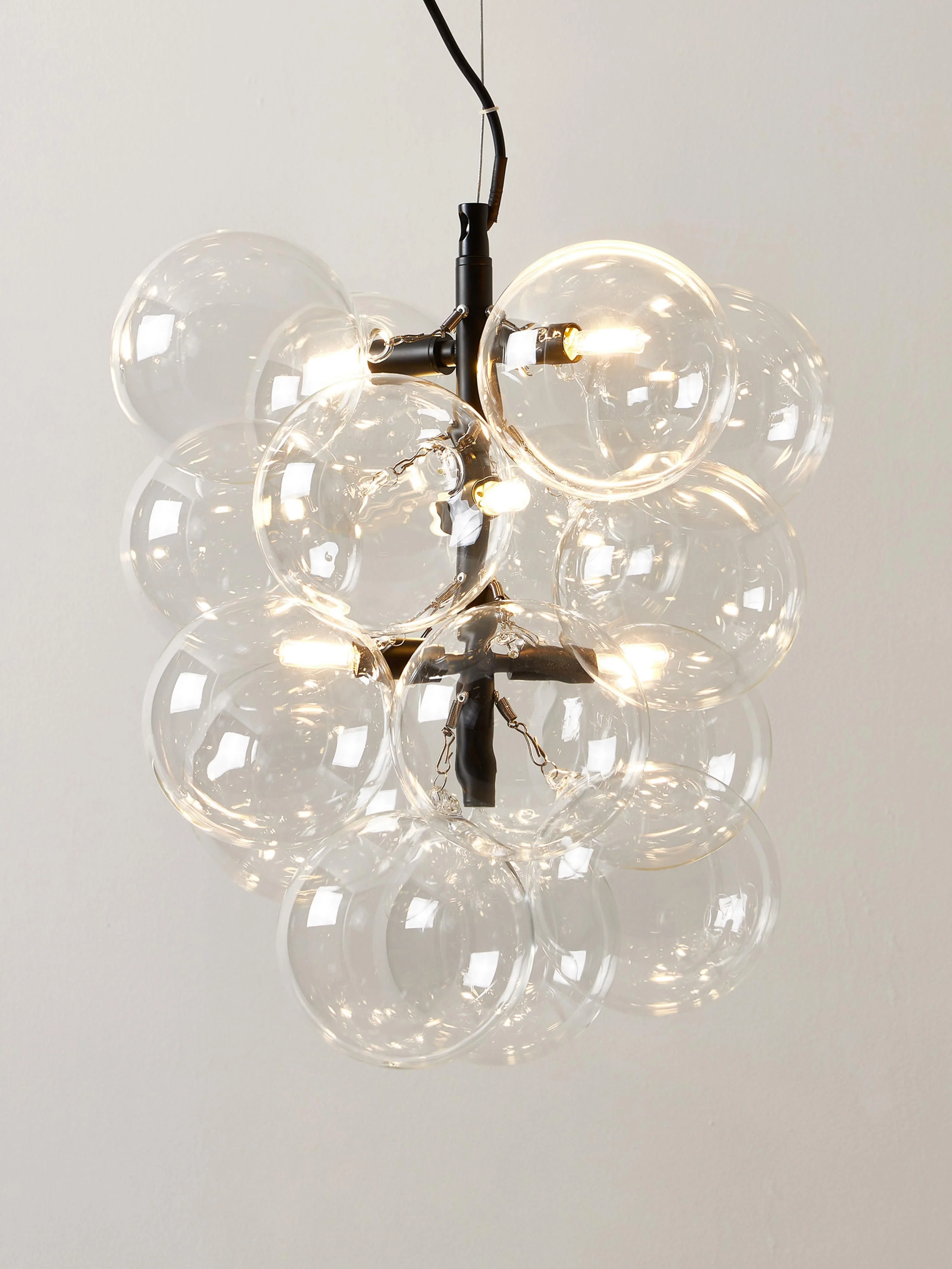 Design Pendelleuchte Bubbles aus Glas