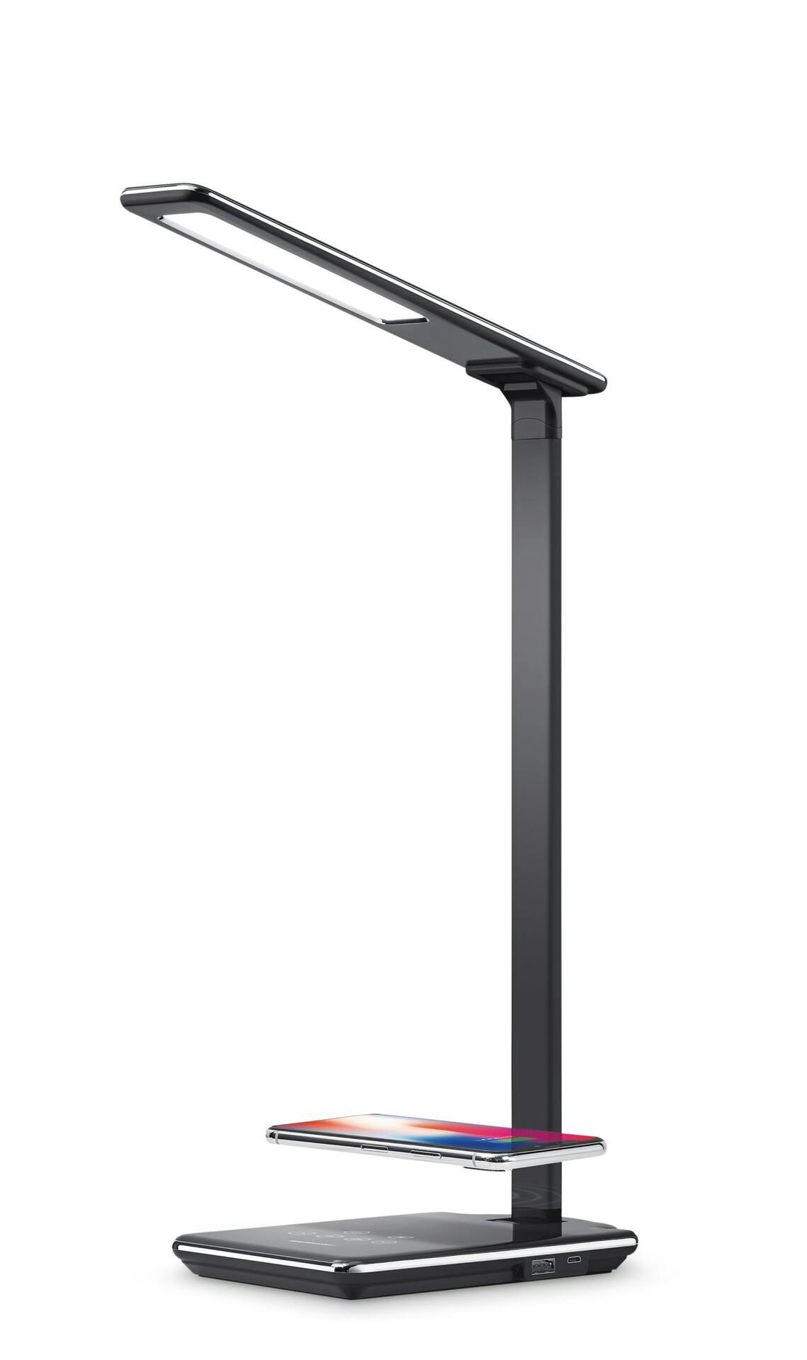 Bluehive Wireless Charging Pad with LED Lamp, for Qi-Enabled Devices, Black
