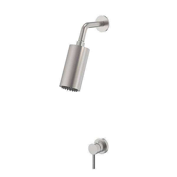 Colonne de douche encastrée thermostatique MINIMALISTA acier brossé