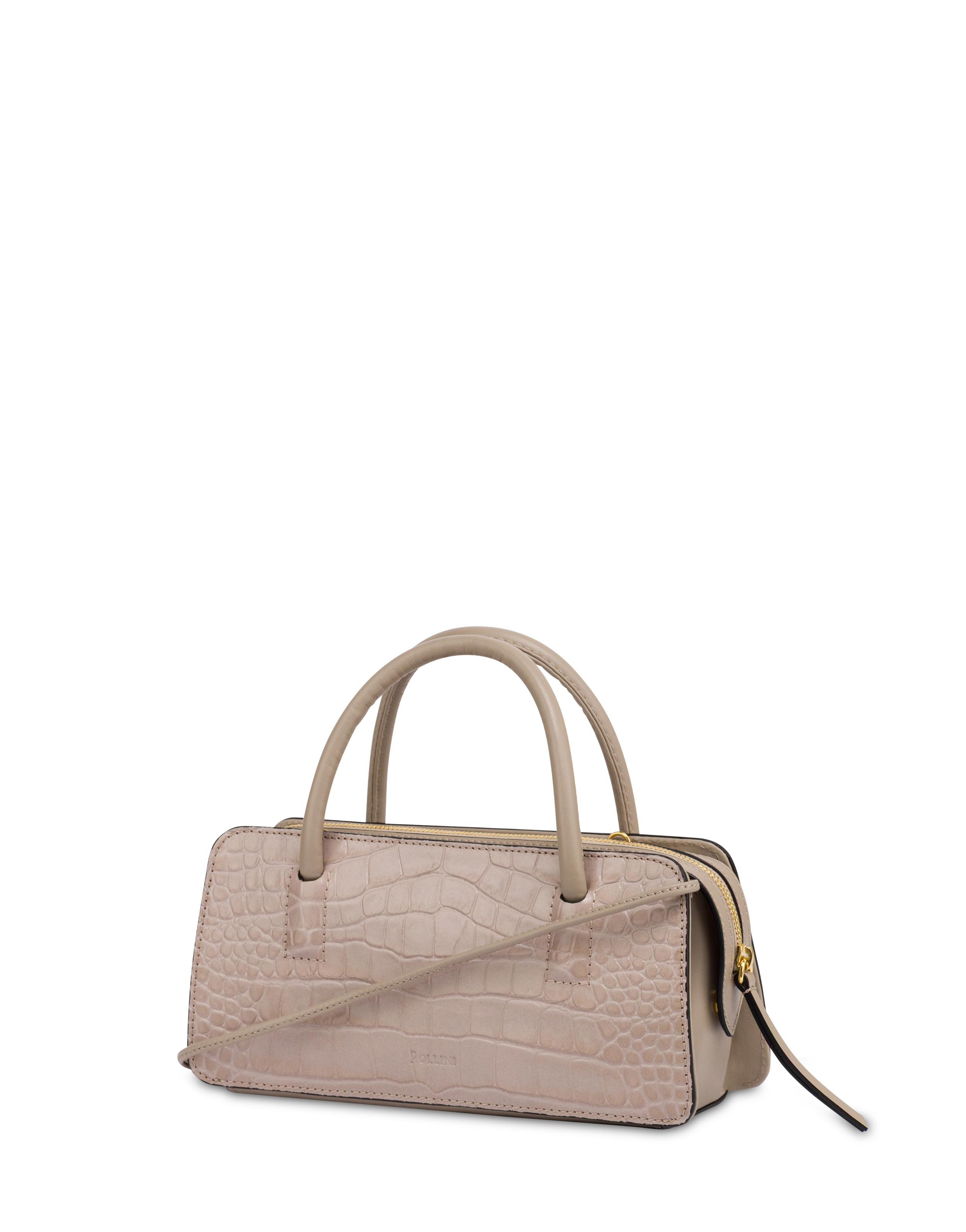 Borsa A Mano Lady Small In Stampa Cocco Nude/nude