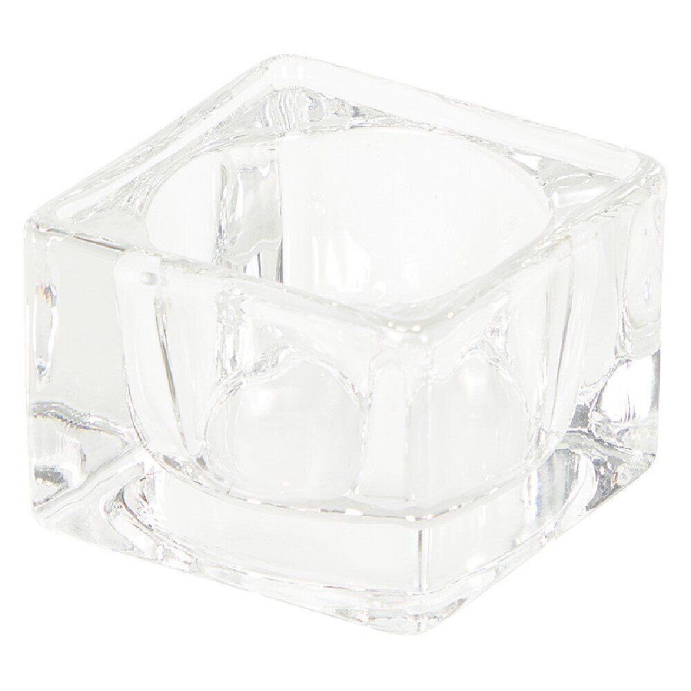 Photophore en verre transparent x5