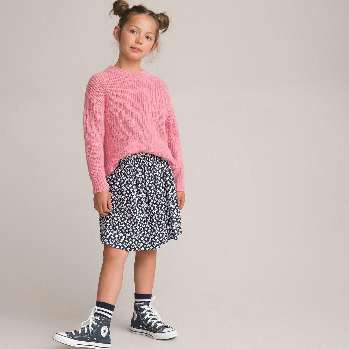 Pull col rond en grosse maille