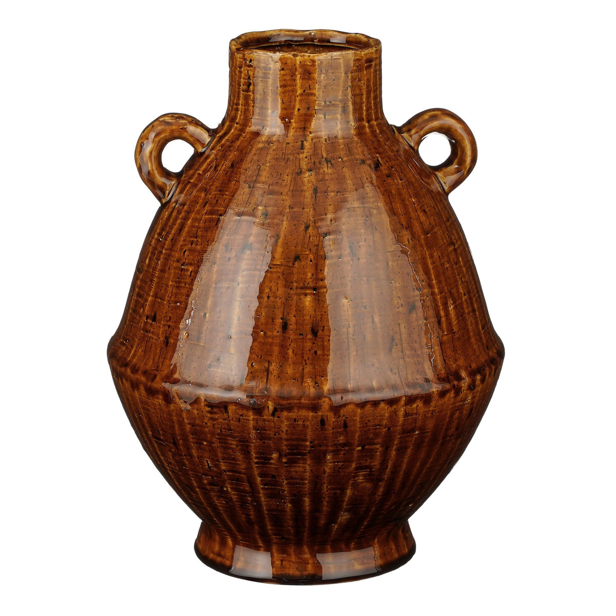 Mica Decorations Elena Vaas - H34 x Ø26 cm - Keramiek - Bruin