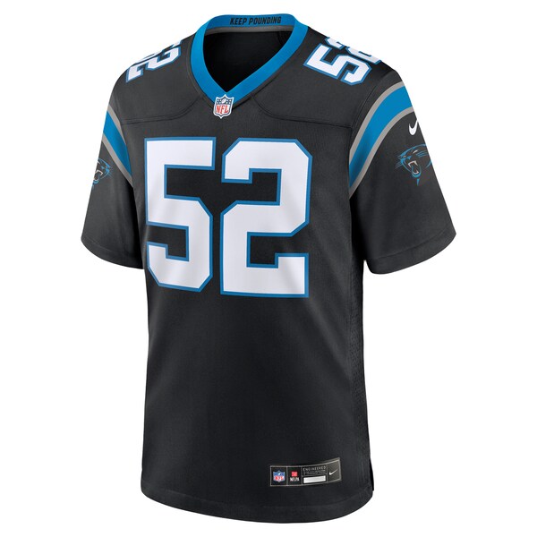 DJ Johnson Carolina Panthers Nike  Game Jersey -  Black