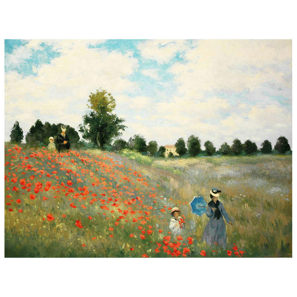 - Tableau - Le Champ des Coquelicots Claude Monet 40x50cm
