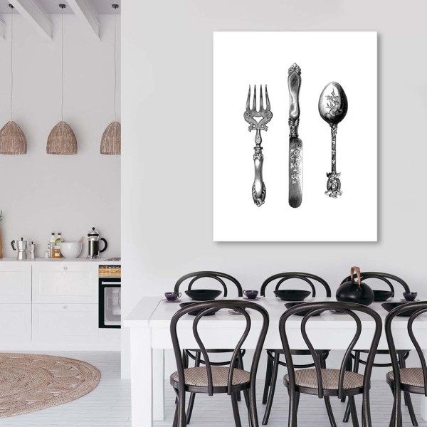 Feeby Obraz na płótnie Rustykalne sztućce 40x60
