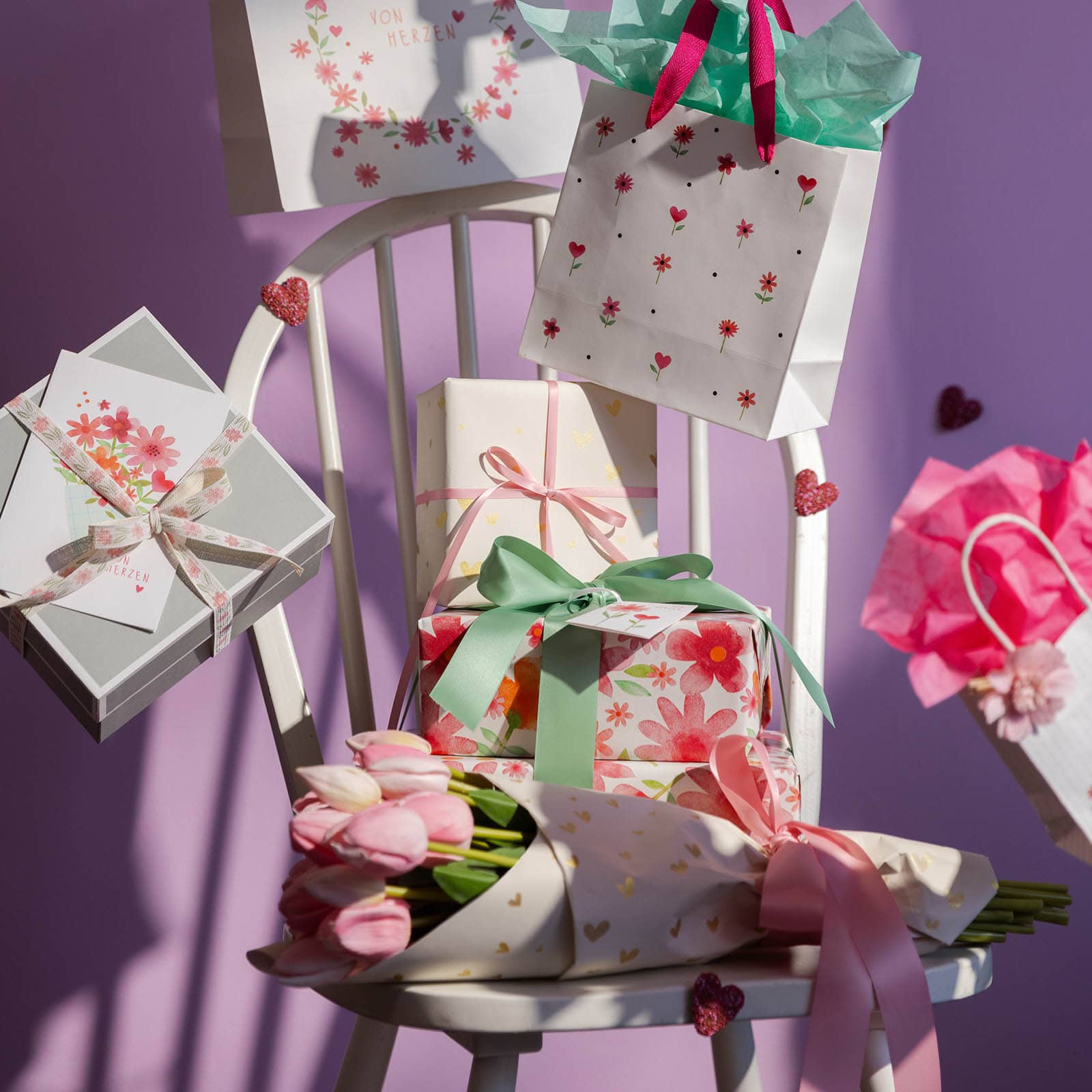 Mini-Klappkarten-Set Bella Rosa