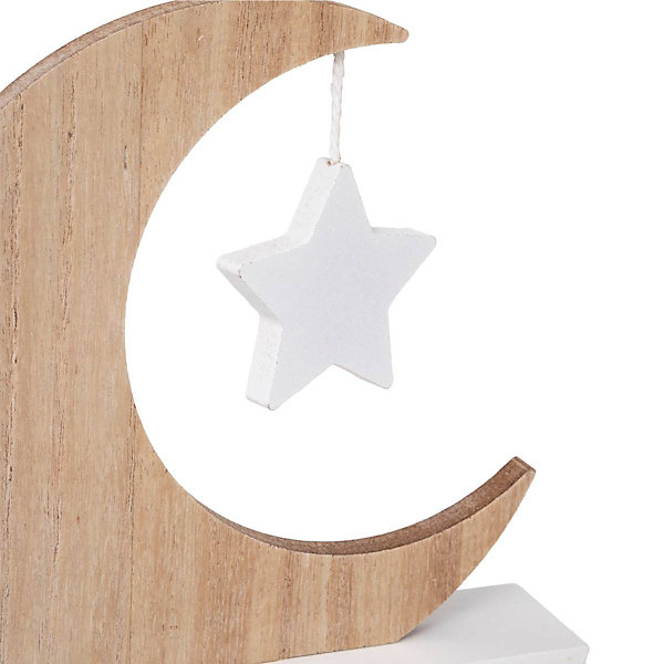 Cadre photo enfant Lune - bois et verre - Atmosphera