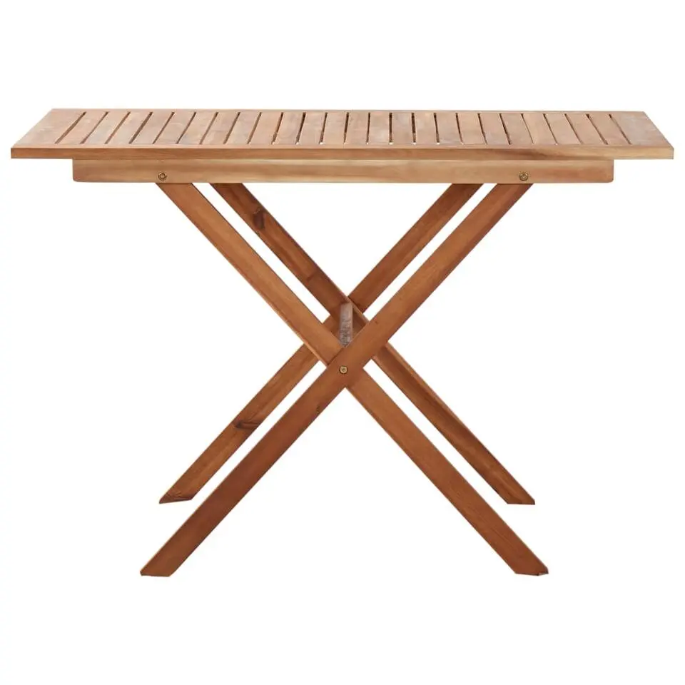 vidaXL - Tuintafel - Bruin - Massief acaciahout - 110 x 67 x 74 cm