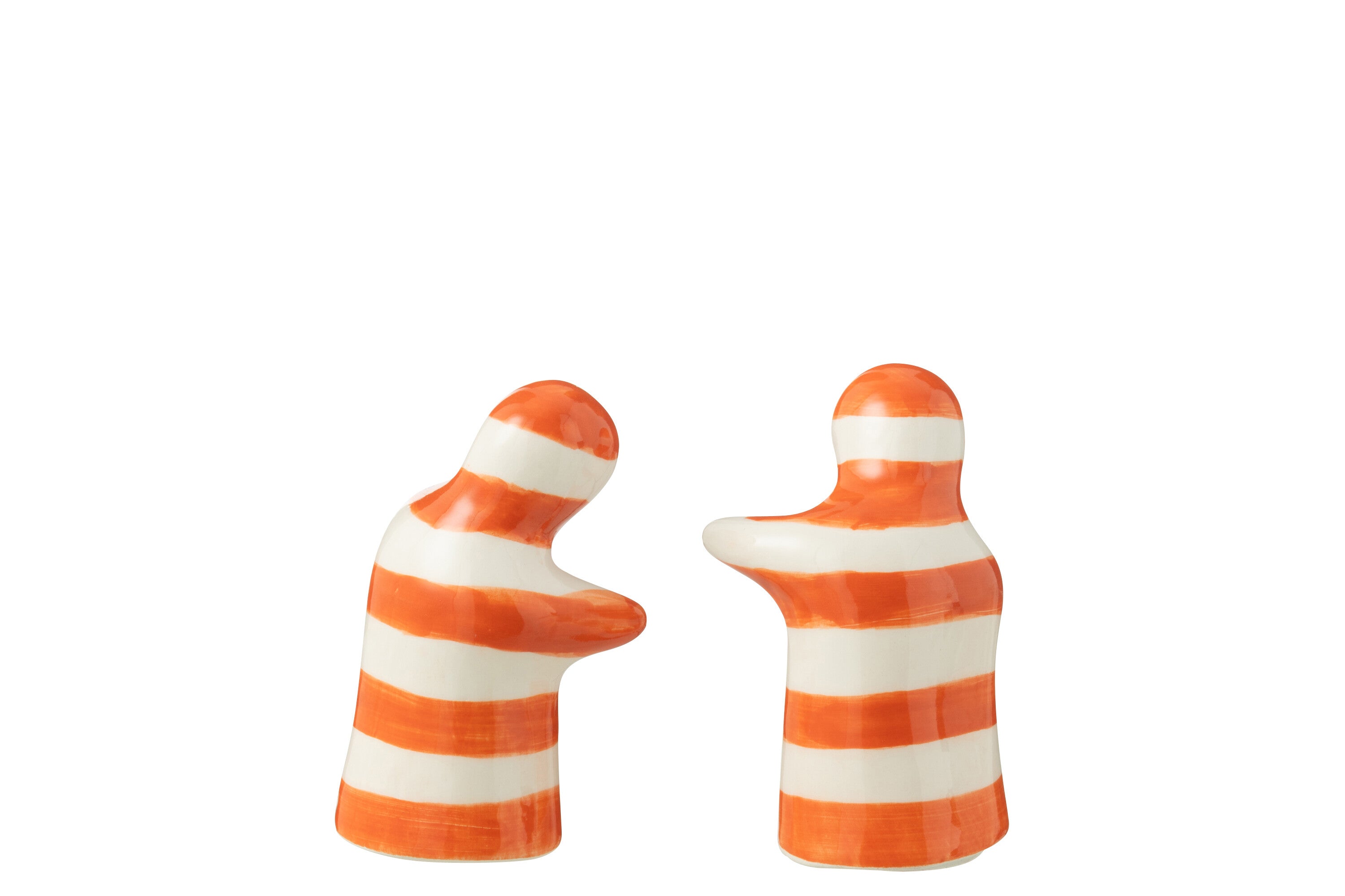 J-Line peper- en zoutmolen set Granada Stripes - keramiek -