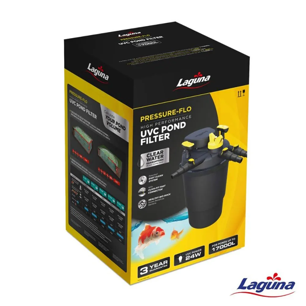 Laguna Pressure Flo 17000 UVC pond filtration kit