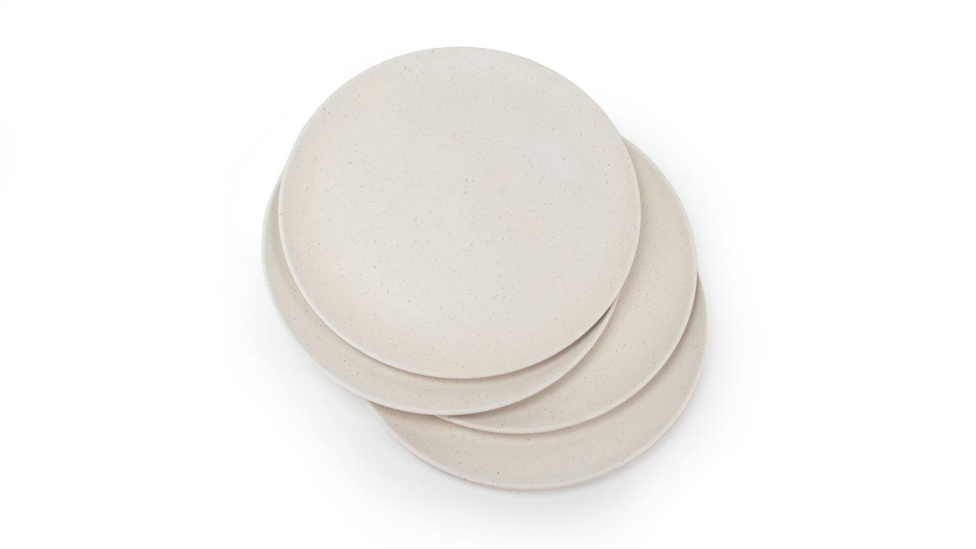 CANVAS Eco-Friendly Bamboo & Nut Husk Dinner Plates Set, 4-pc