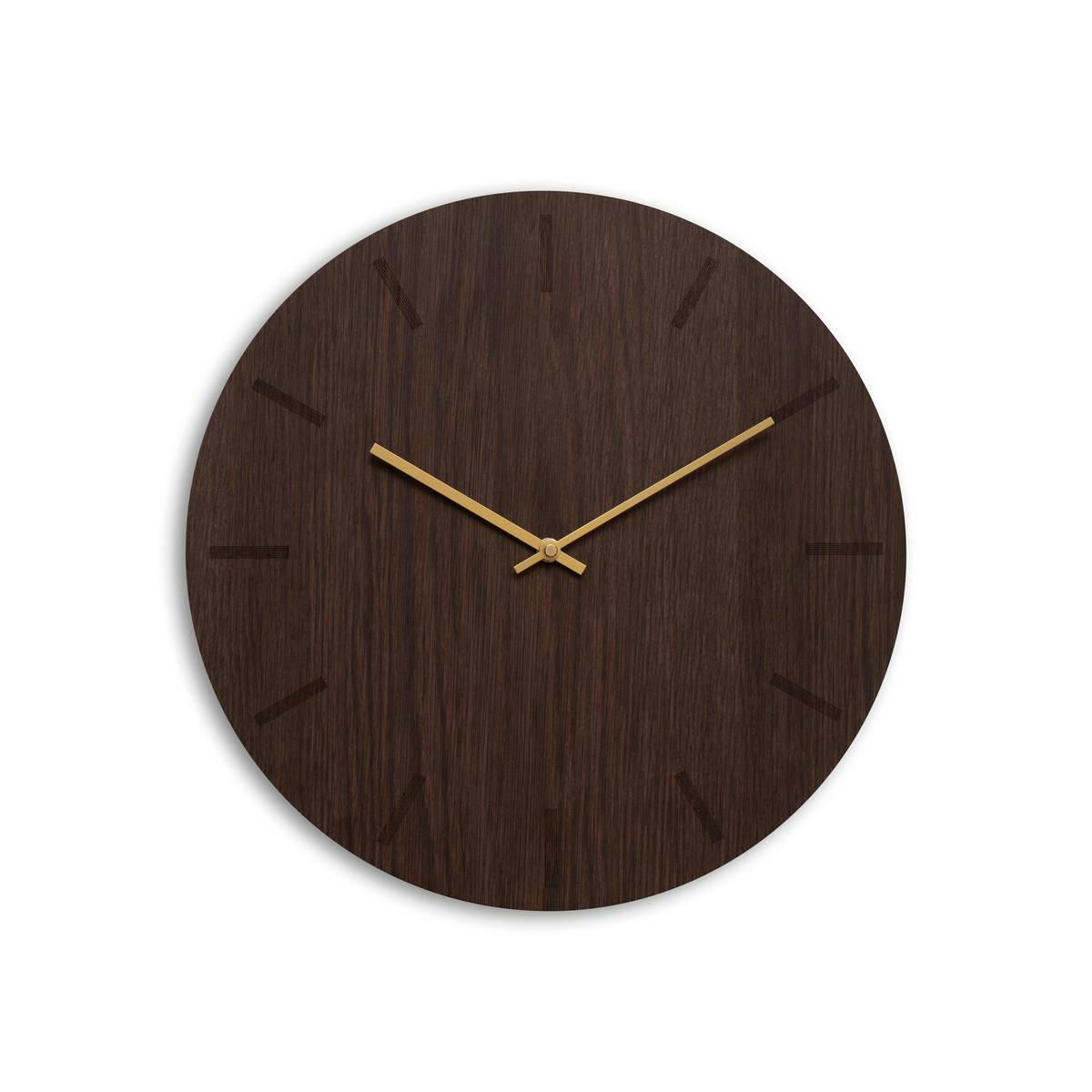 - Horloge murale en bois marron D38cm