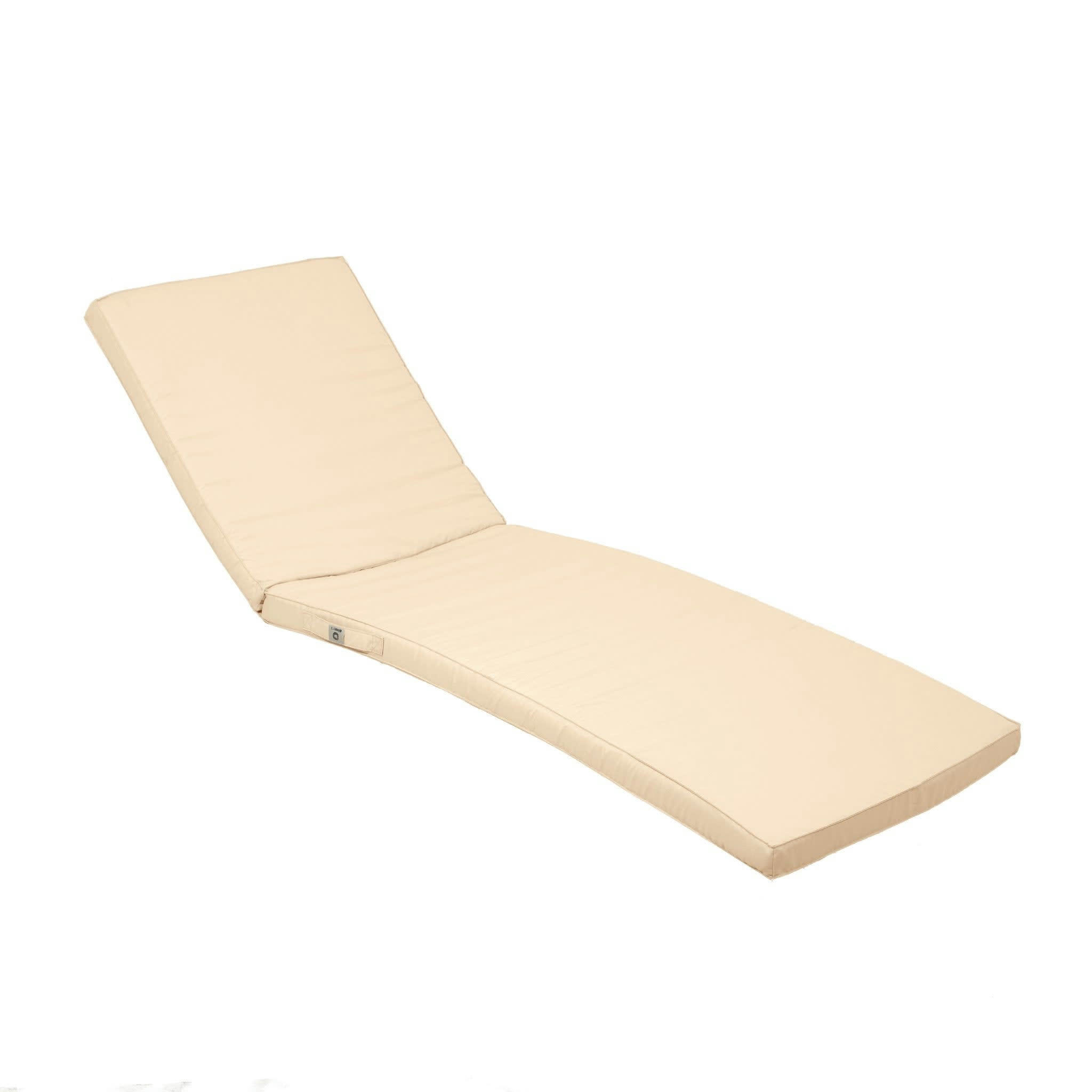 - Coussin pour transat déhoussable 185x55x4cm beige