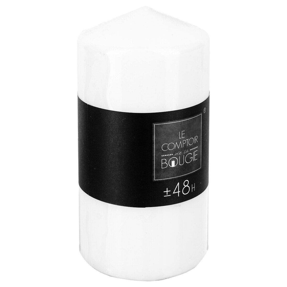 Round candle White, 355g