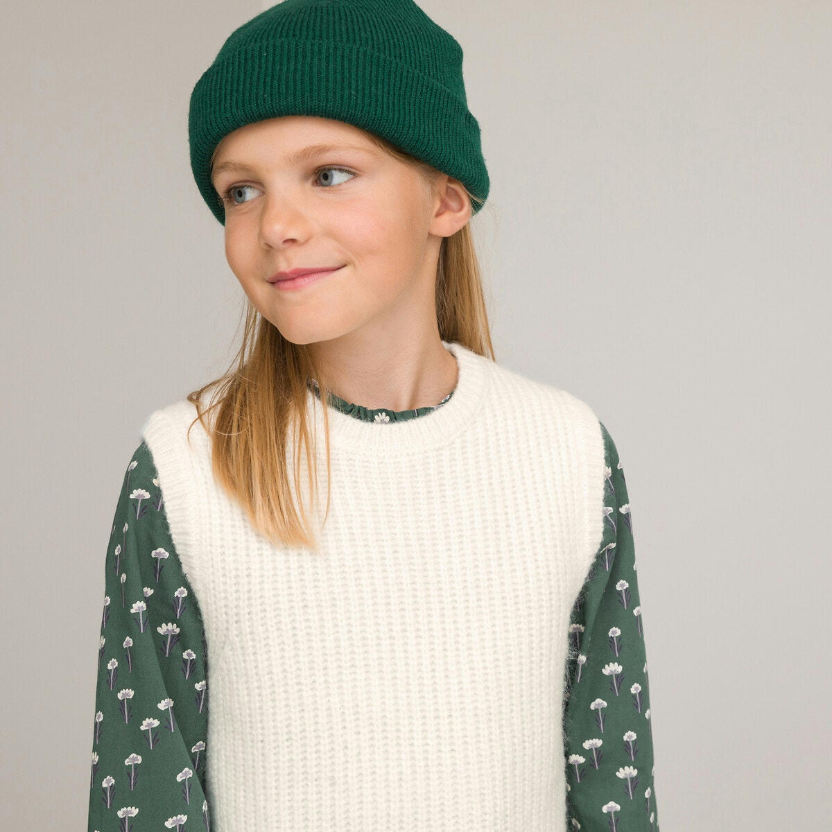 Pull sans manches, col rond