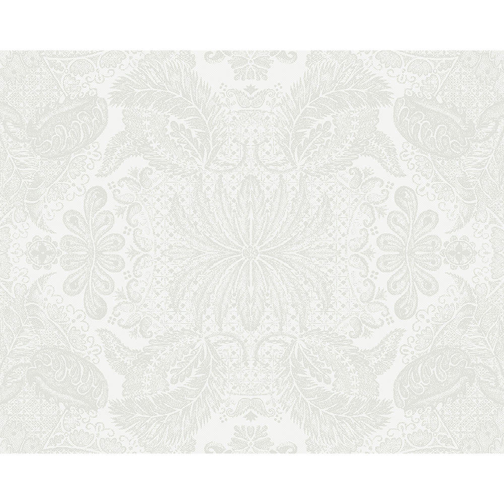 MILLE ISAPHIRE ZINC - Set  pur coton gris 40X50