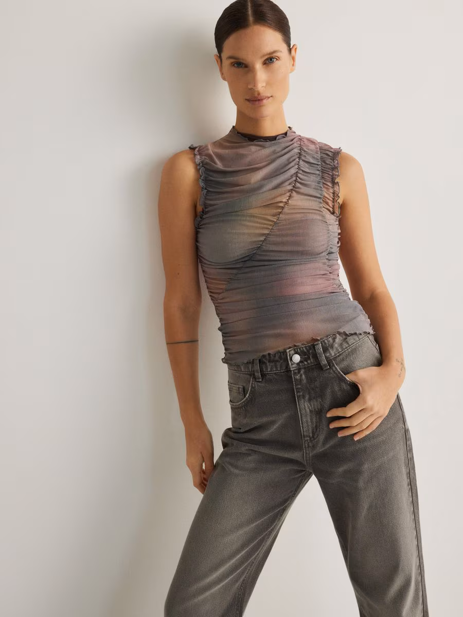 Blouse With Drape Detail