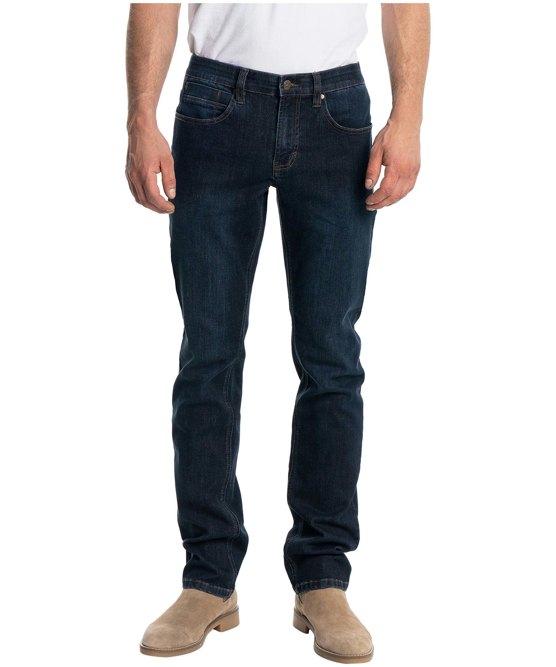 Lois Men's Peter Handblast Mid Rise Slim Fit Stretch Denim Jeans