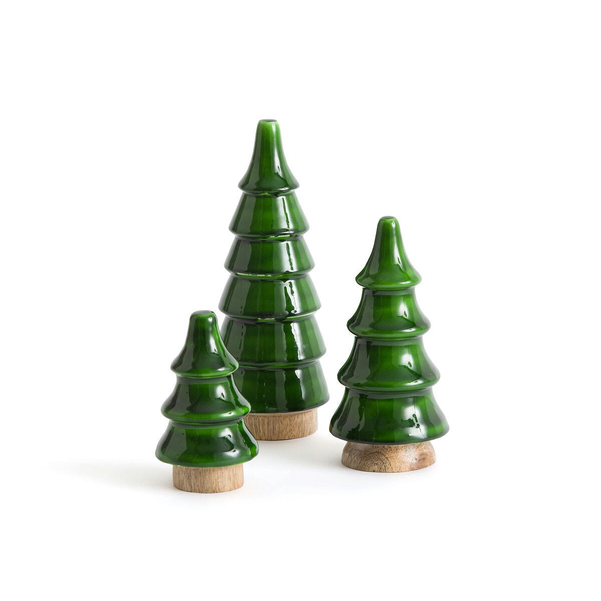Lot de 3 sapins en manguier, Caspar