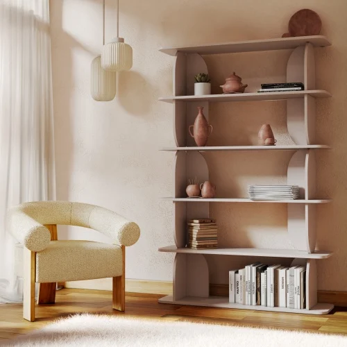 by fonQ Curbe Stellingkast - Greige