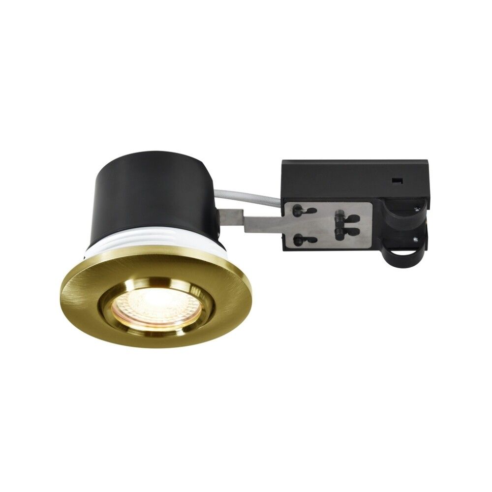 SPOTLIGHT NORDLUX UMBERTO INNFELT GU10 IP44 MESSING Ø8 CM