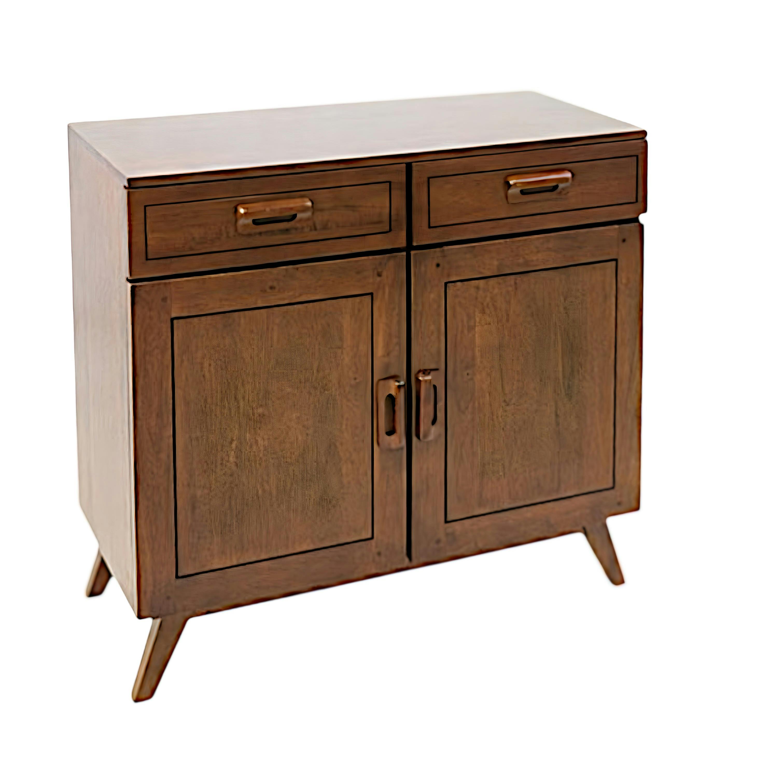 Buffet vintage hévéa massif 90x85cm SIXTIES