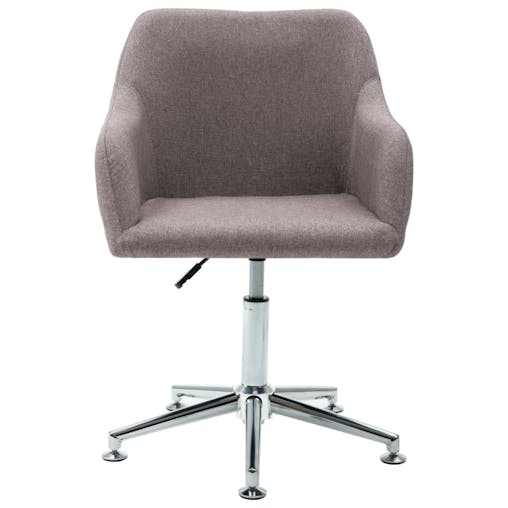 NNEVL Swivel Office Chair Taupe Fabric