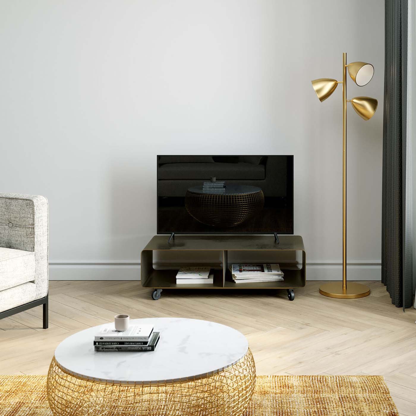 TV-meubel Lounge brons Kare Design