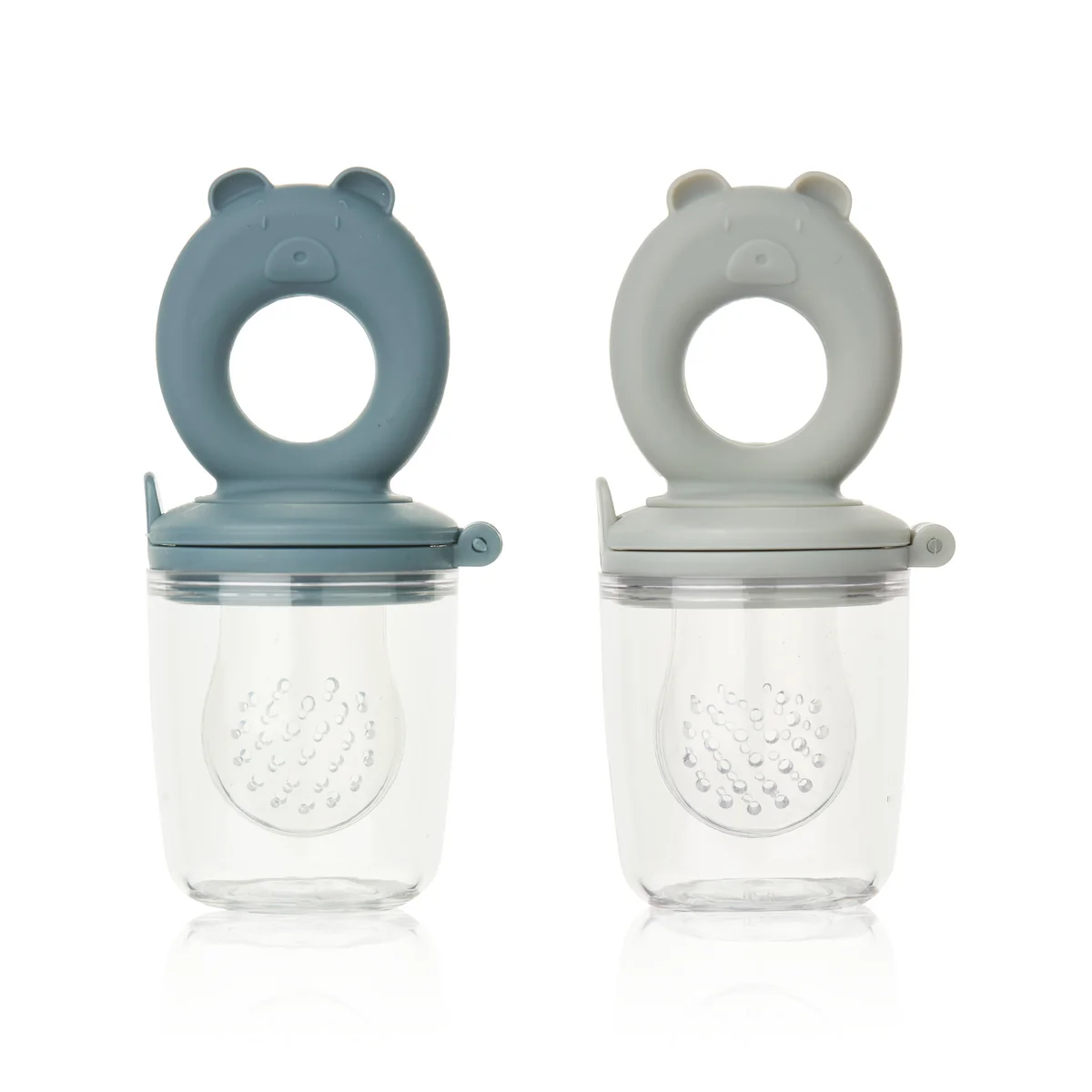 LIEWOOD - Miranda Fruchtschnuller, whale blue / dove blue (2er-Set)