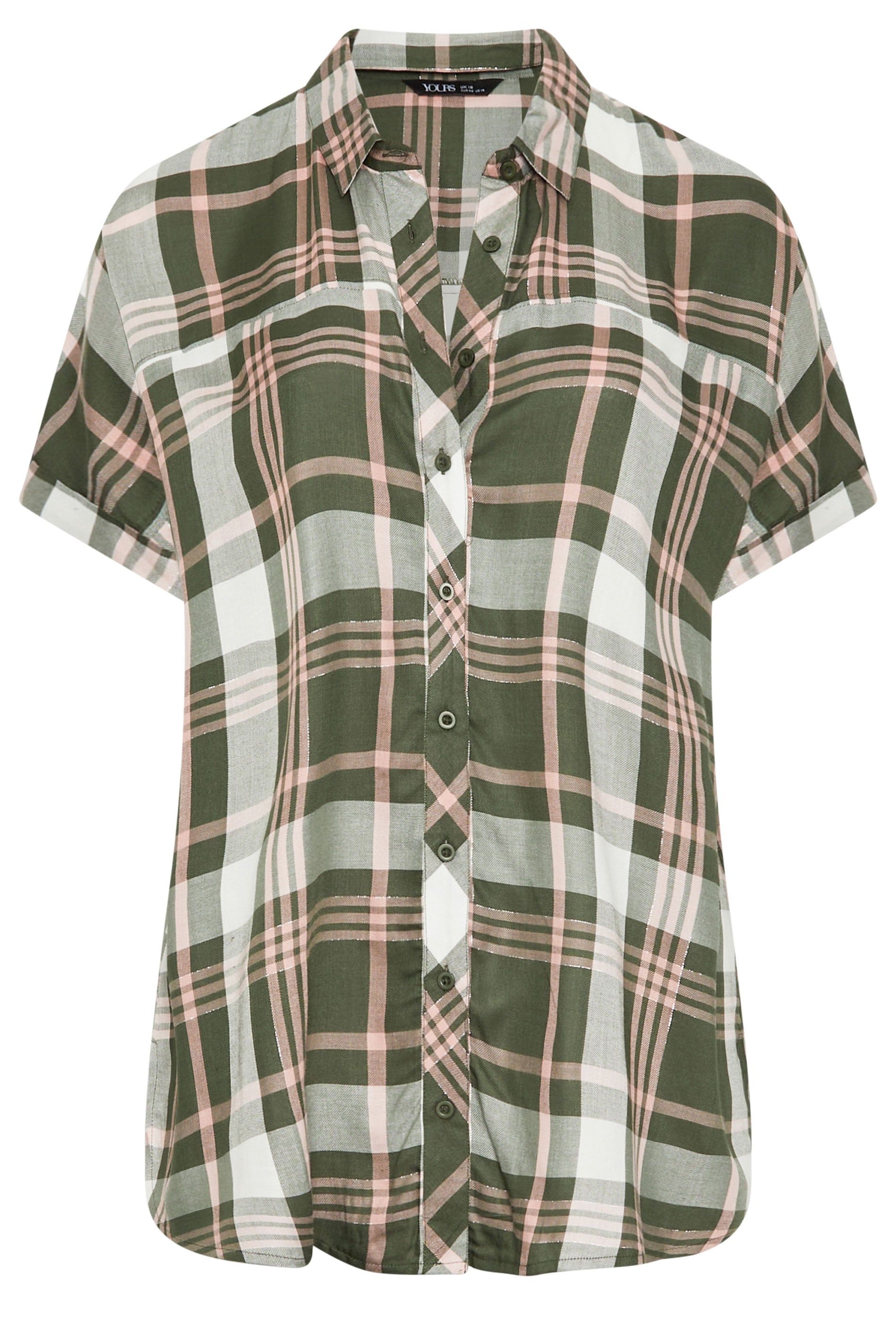 Yours Short Sleeve Check Shirt