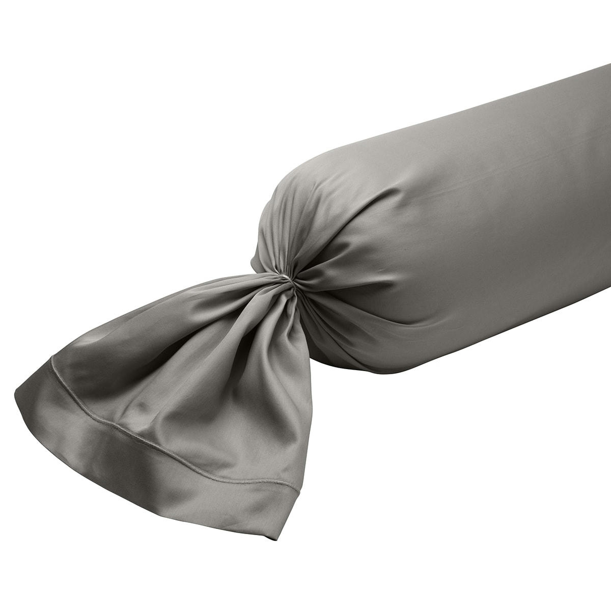 PARTITION - Taie de traversin   Satin de coton Coloris Gris 160 cm - DODO