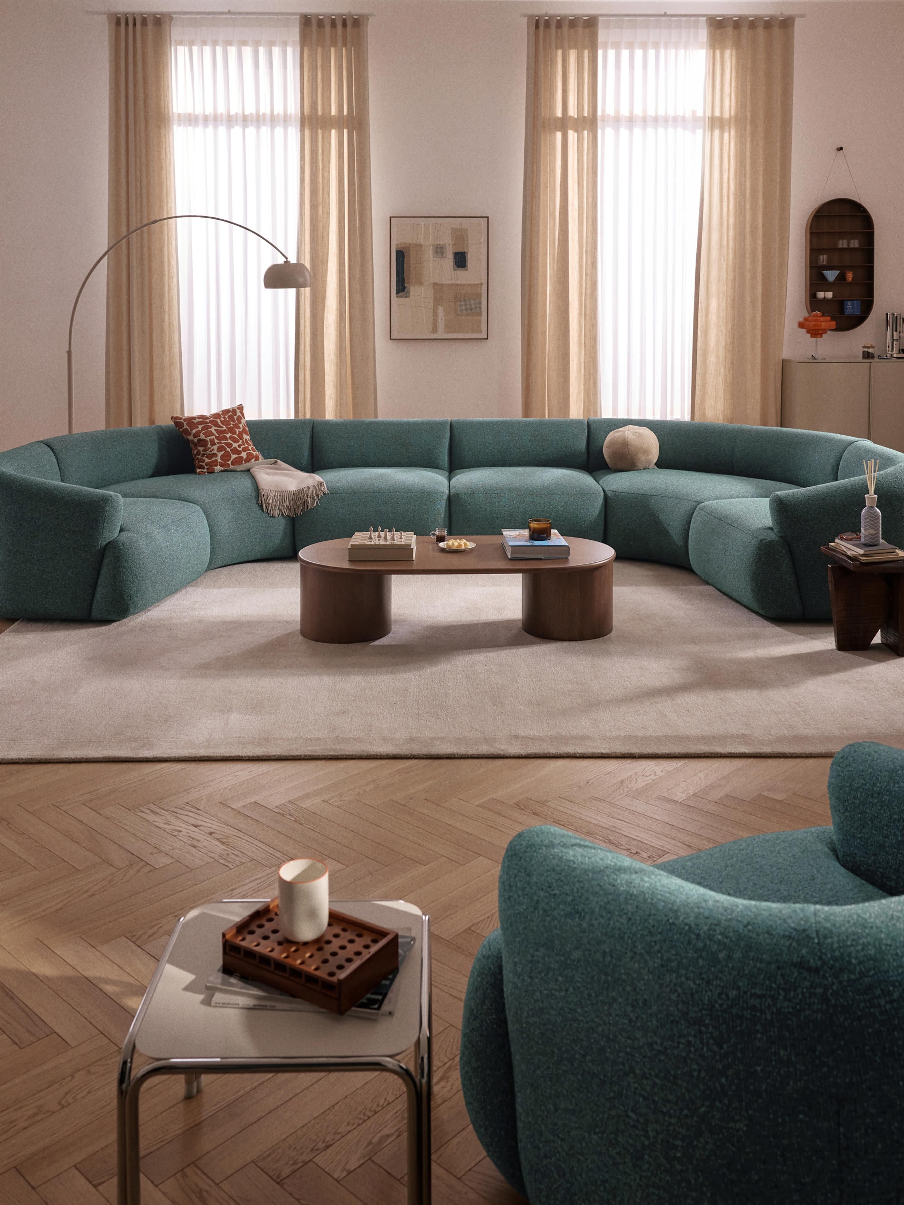 Modulares XL Bouclé-Sofa Sofia