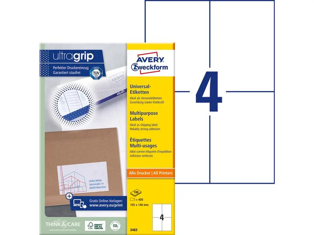 Etiketten Avery Labels