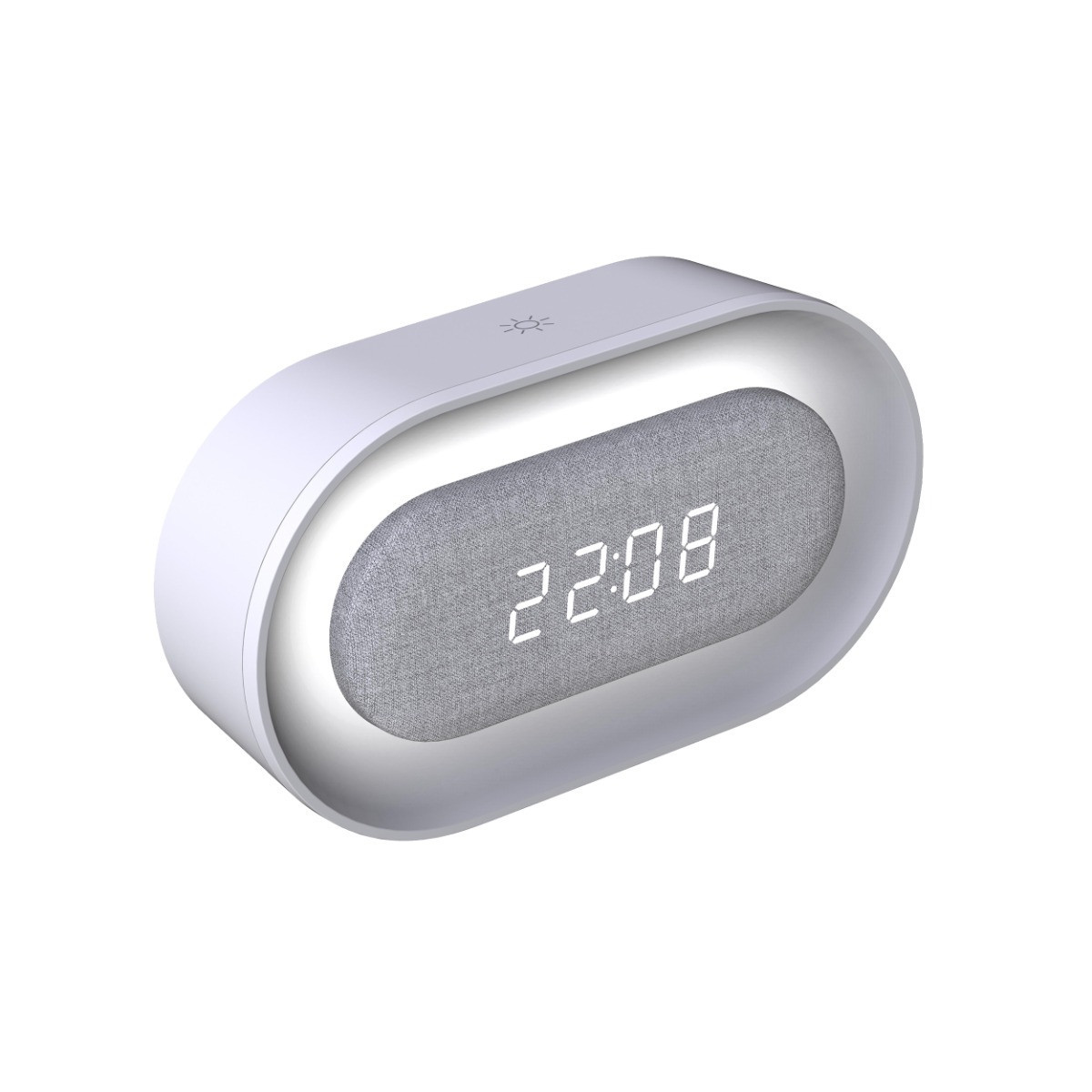 Lampka biurkowaKAJA biało-szara LED 1.3W Ciepła biel wys:8,5cm Polux
