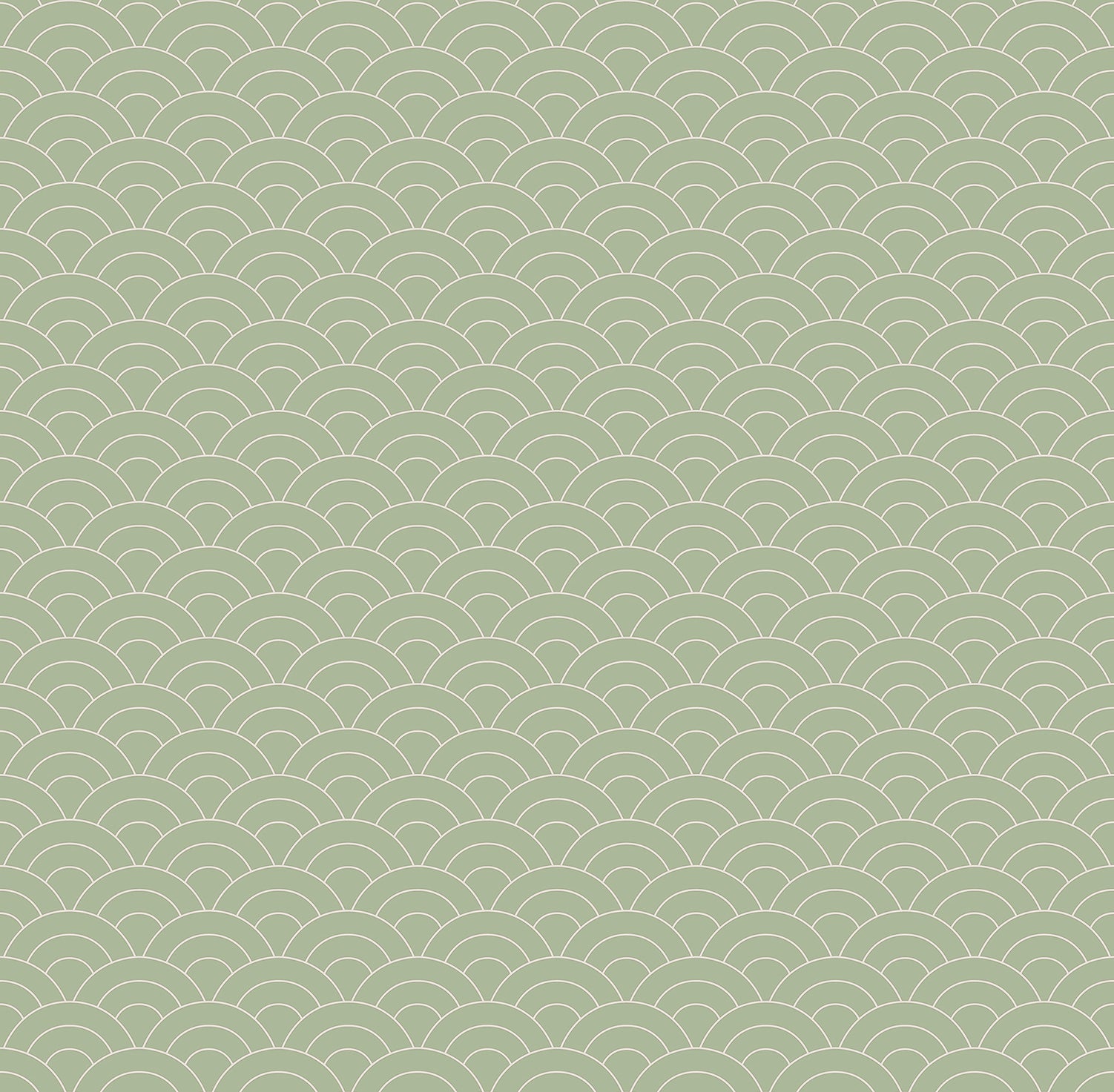 Sanders & Sanders behang art deco bogen vergrijsd groen - 53 cm x 10 m - 640363