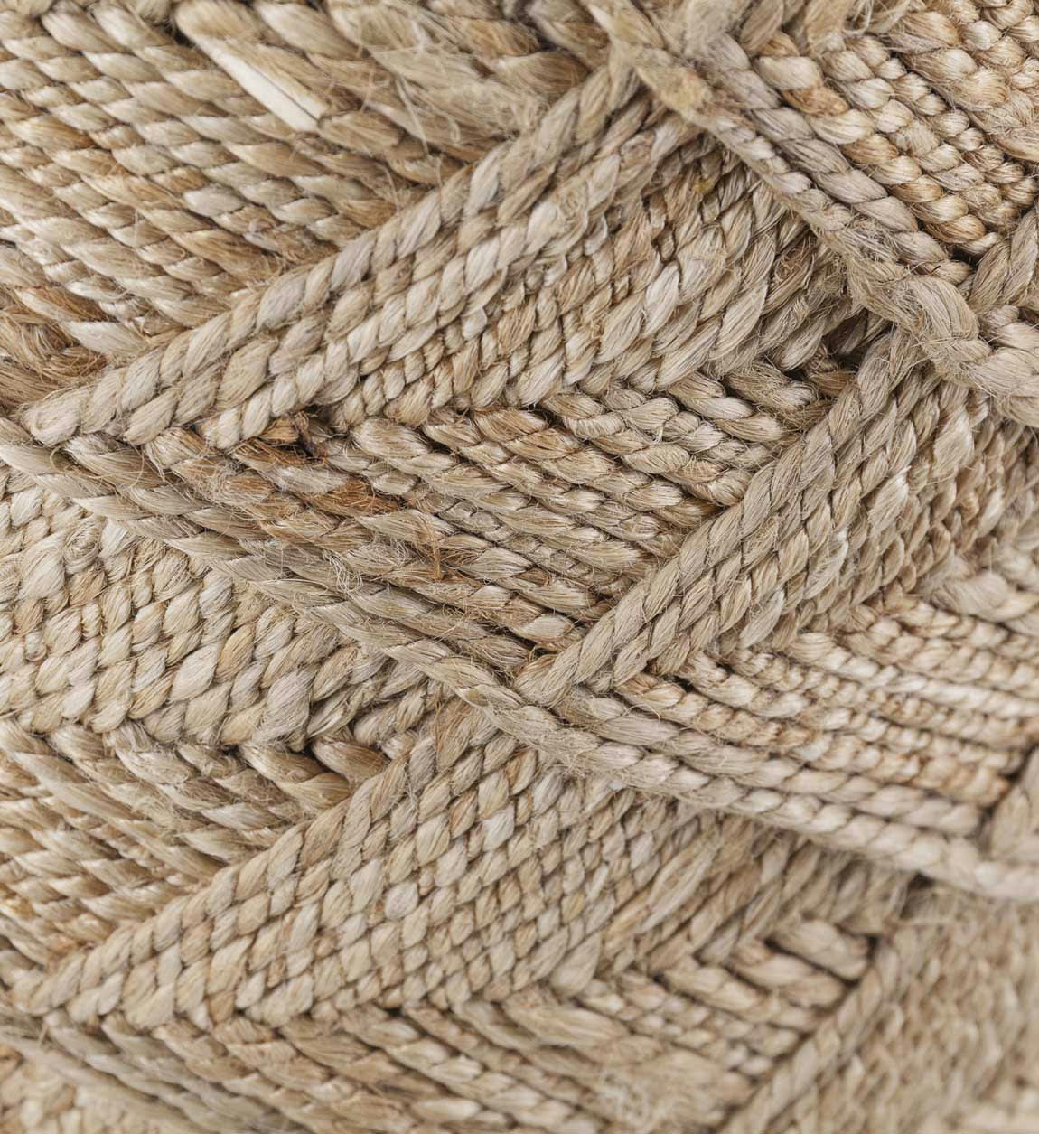 - Pouf en jute beige