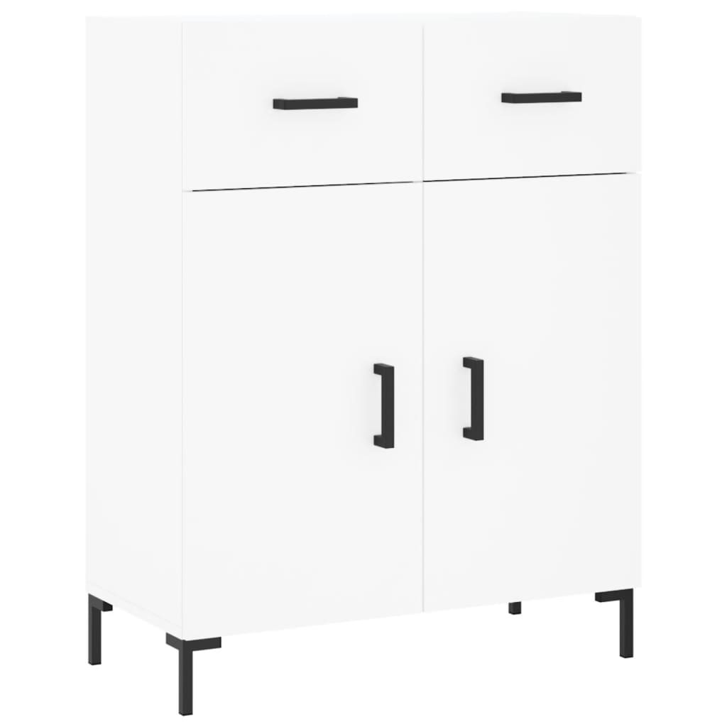 Szafka Biała z Drzwiami z Szufladami 69.5x34x90 cm do Salonu