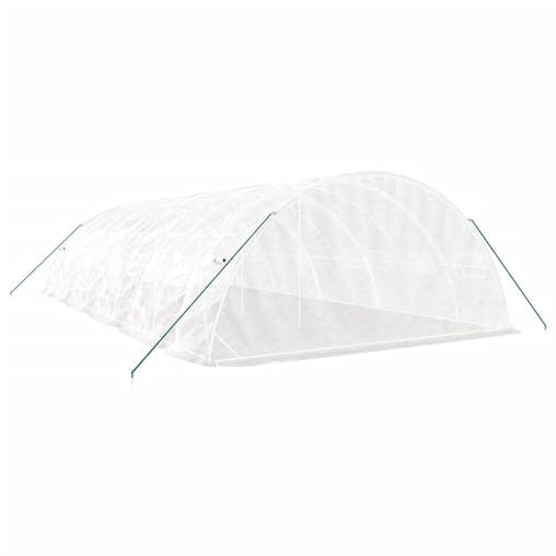 NNEVL Greenhouse with Steel Frame White 50 m&sup2; 10x5x2.3 m