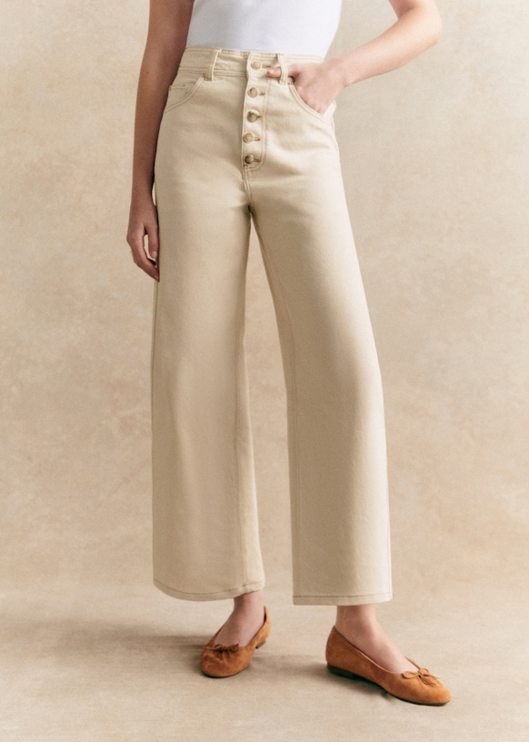 Le Crop Buttoned