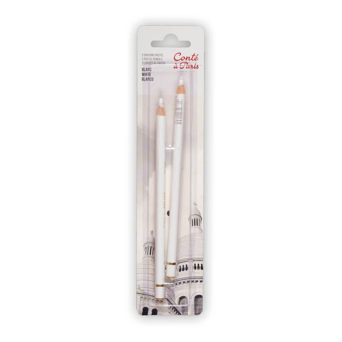 Conte a Paris White Pastel Pencils 2 Pack