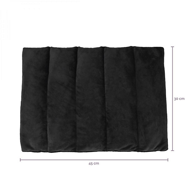 Bouillotte, coussin chauffant 45 x 30 cm pour le dos ou autres parties du corps - Bleu - Vivezen