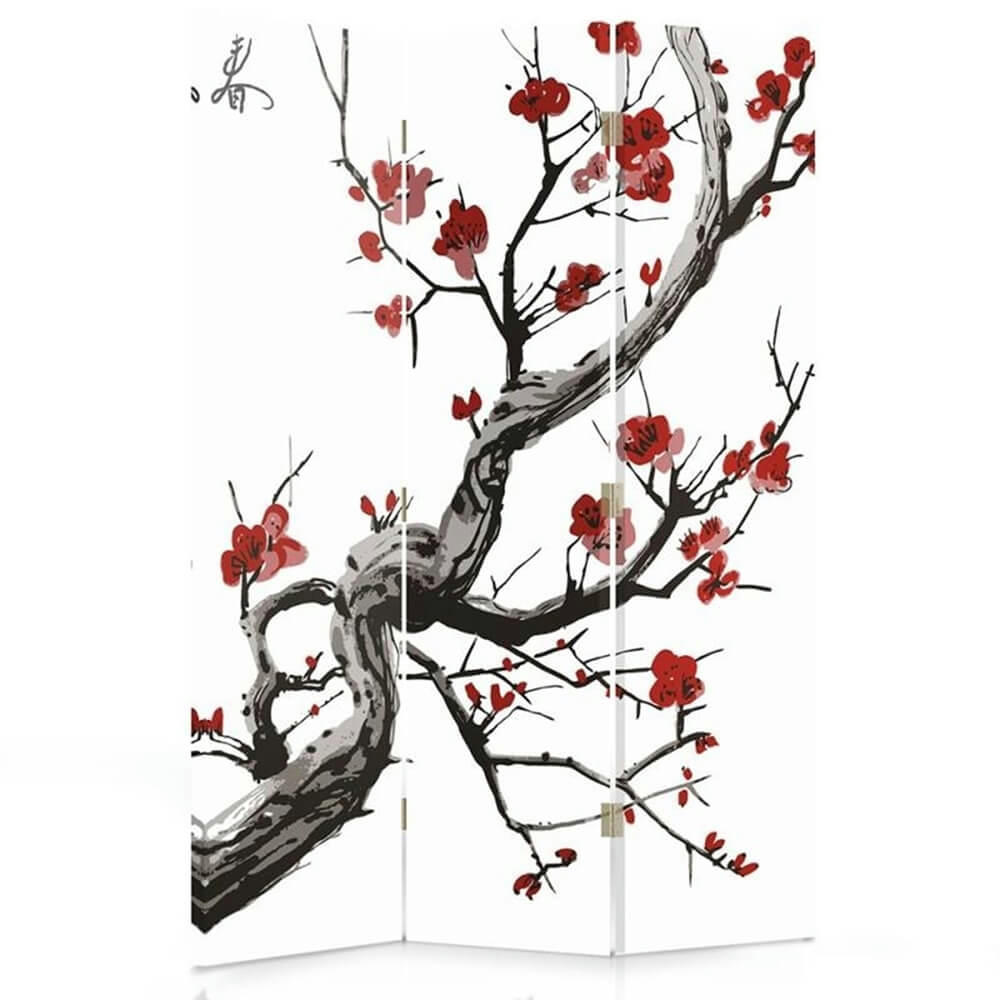 - Paravent cloison Cherry Blossom cm 110x150cm (3 volets)