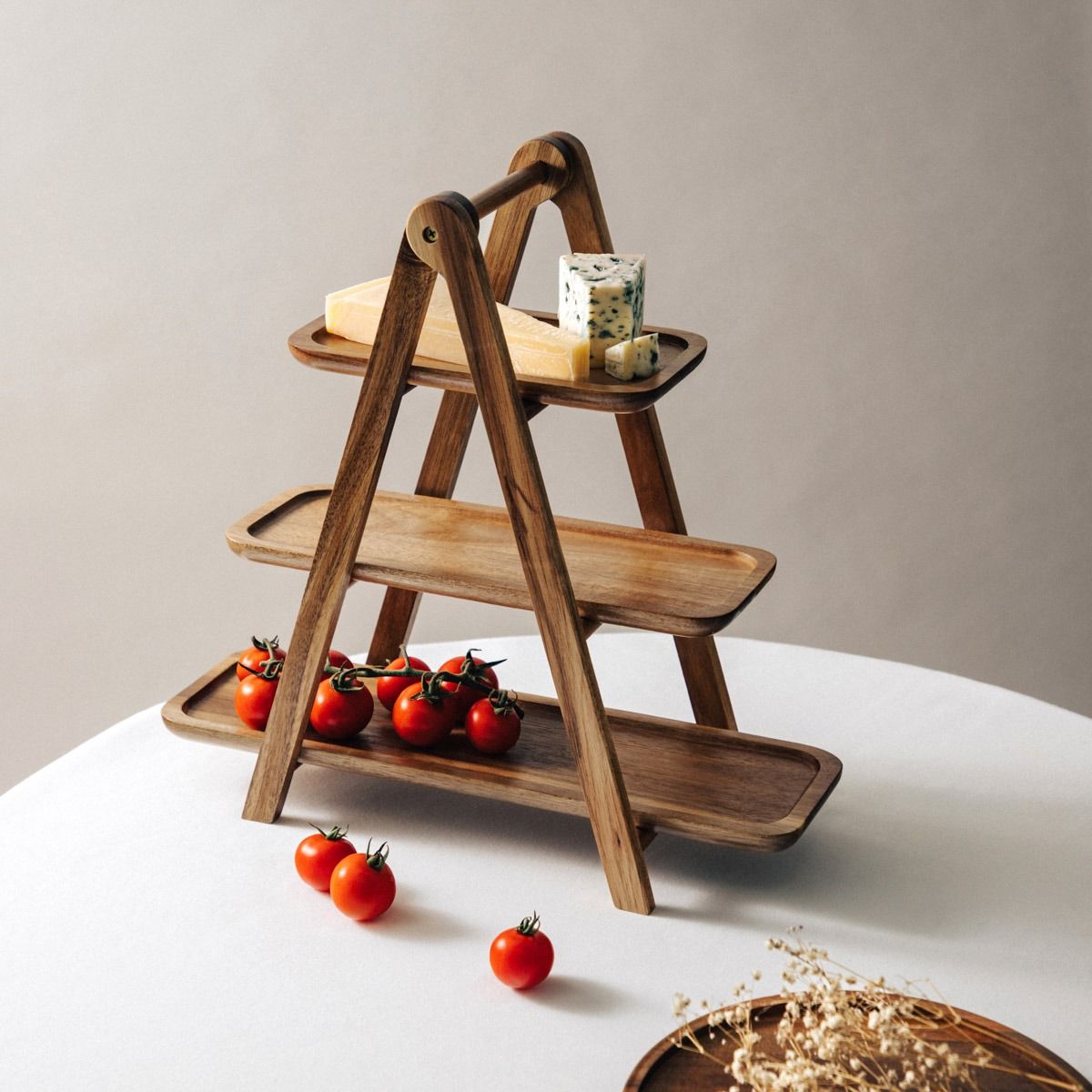 Patera MOOKA do serwowania 3-poziomowa 39,5x38,5cm